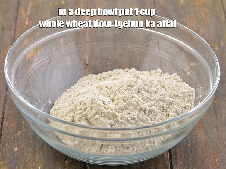 Step 1 – <p><span style="background-color:rgb(255,255,255);color:rgb(0,0,0);">To make the dough<strong>,</strong></span><strong> </strong><span style="background-color:rgb(255,255,255);color:rgb(0,0,0);">in a deep bowl put 1 cup </span><a href="https://www.tarladalal.com/glossary-whole-wheat-flour-gehun-ka-atta-gehun-ka-aata-429i"><u>whole …