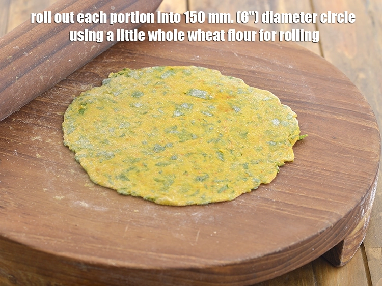 Step 11 – <p><span style="background-color:rgb(255,255,255);color:rgb(0,0,0);">Roll out each portion into 150 mm. (6") diameter circle using a little whole …