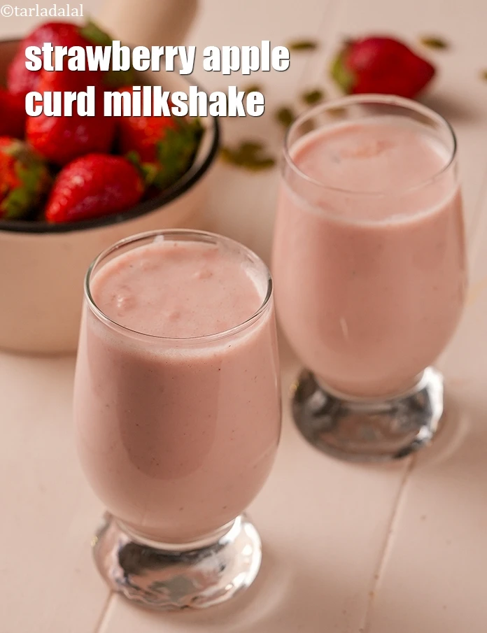 Step 14 – <p>Serve<strong> strawberry apple yoghurt smoothie recipe | apple strawberry smothie for chronic kidney disease | …