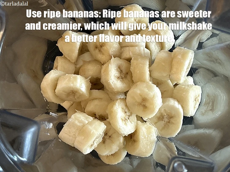 Step 26 – <p>Use <strong>ripe bananas</strong>: Ripe bananas are sweeter and creamier, which will give your milkshake a …