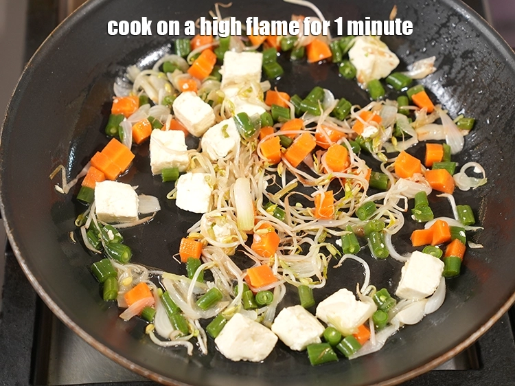 Step 12 – <html><head></head><body><p><span style="background-color:rgb(255,255,255);color:rgb(0,0,0);">Cook on a high flame for 1 minute, while stirring continuously.</span></p></body></html>