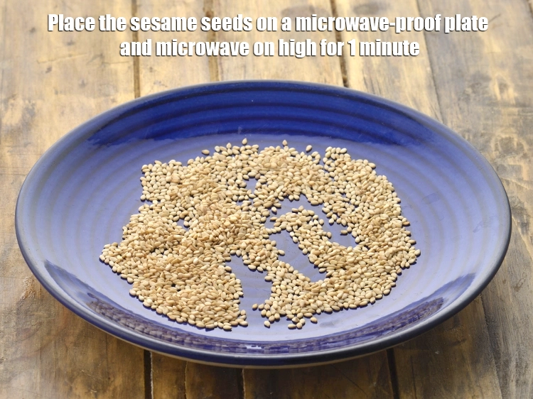 Step 1 – <p><span style="background-color:rgb(255,255,255);color:rgb(0,0,0);">Place the 2 tsp </span><a href="https://www.tarladalal.com/glossary-sesame-seeds-til-gingelly-seeds-612i"><u>sesame seeds (til)</u></a><span style="background-color:rgb(255,255,255);color:rgb(0,0,0);"> on a microwave-proof plate and …