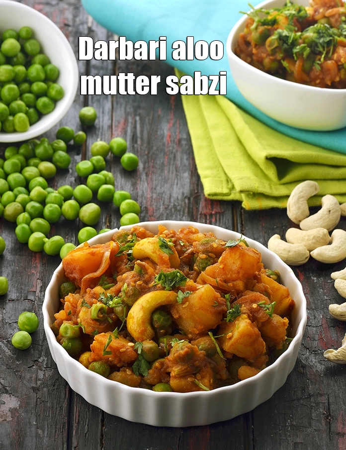 Step 7 – <p><span style="background-color:rgb(255,255,255);color:rgb(0,0,0);">Serve <strong>Darbari Aloo Mutter Sabzi, Microwave Dry Subzi</strong> hot</span></p>