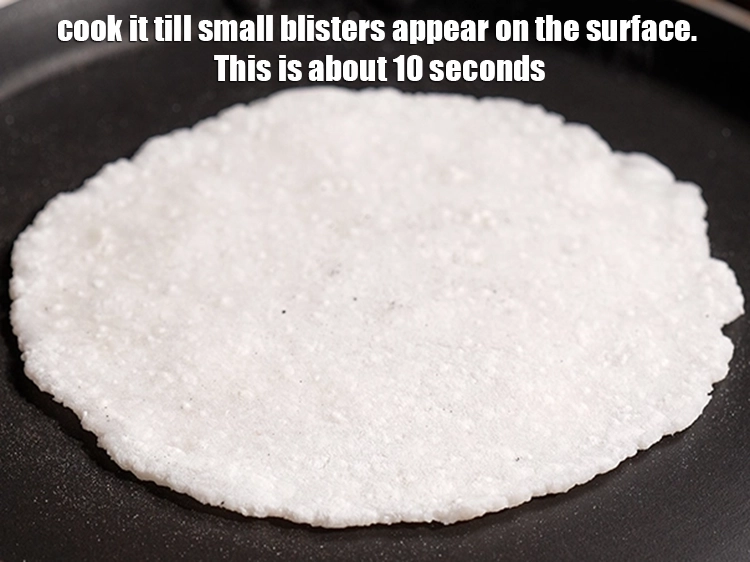 Step 22 – <html><head><meta charset="UTF-8"> </head><body><p>Cook it till small blisters appear on the surface. This is about 10 …