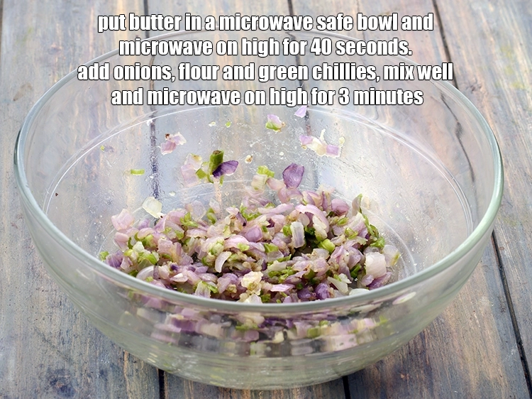 Step 4 – <p><span style="background-color:rgb(255,255,255);color:rgb(0,0,0);">Put the 1 tbsp </span><a href="https://www.tarladalal.com/glossary-butter-makhan-233i"><u>butter</u></a><span style="background-color:rgb(255,255,255);color:rgb(0,0,0);"> in a microwave safe bowl and microwave …