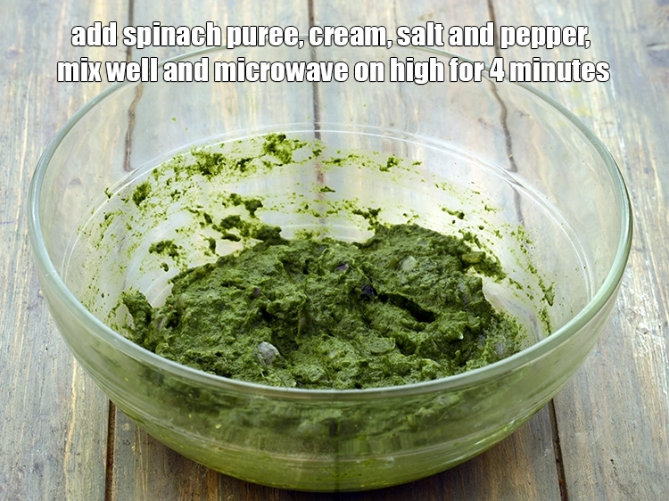 Step 22 – <p><span style="background-color:rgb(255,255,255);color:rgb(0,0,0);">Add the <strong>spinach puree</strong>, 2 tbsp </span><a href="https://www.tarladalal.com/glossary-fresh-cream-1877i"><u>fresh cream</u></a><span style="background-color:rgb(255,255,255);color:rgb(0,0,0);">, </span><a href="https://www.tarladalal.com/glossary-salt-namak-table-salt-418i"><u>salt </u></a><span style="background-color:rgb(255,255,255);color:rgb(0,0,0);">and …
