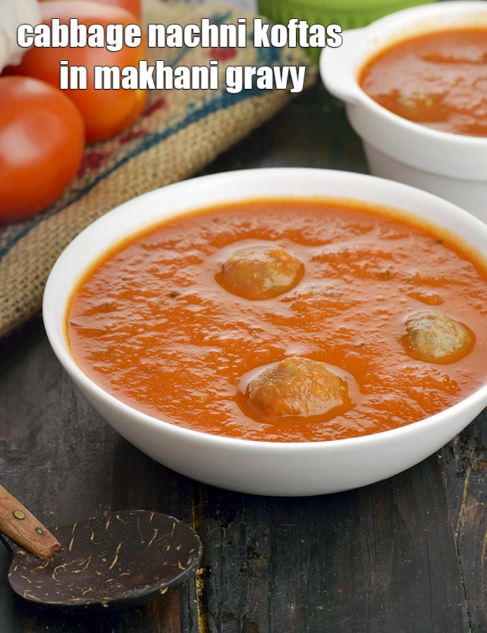 Step 10 – <p><span style="background-color:rgb(255,255,255);color:rgb(0,0,0);">Serve <strong>Cabbage Nachni Koftas in Makhani Gravy, Low Salt Recipe</strong> hot.</span></p>