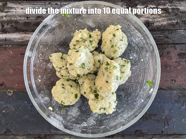 Step 27 – <html><head><meta charset="UTF-8"></head><body><p>Divide the mixture into 10 equal portions.</p></body></html>