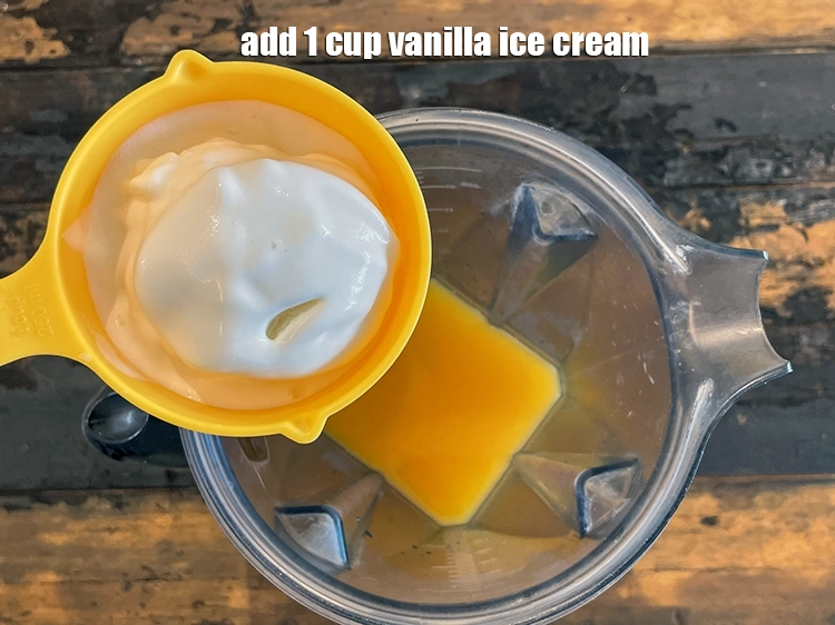 Step 6 – <html><head></head><body><p>Add&nbsp;1 cup&nbsp;<a href="glossary-vanilla-ice-cream-1887i">vanilla ice cream</a>.</p></body></html>