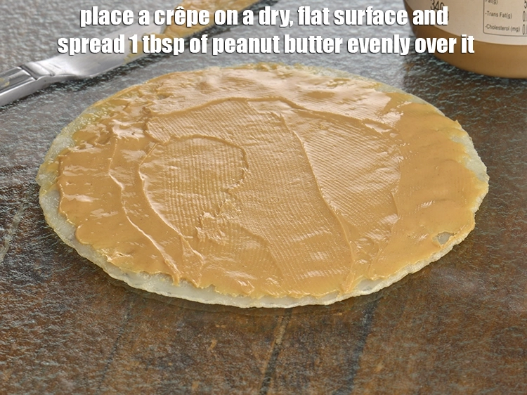 Step 2 – <p><span style="background-color:rgb(255,255,255);color:rgb(0,0,0);">Place a </span><a href="https://www.tarladalal.com/eggless-crepe-36866r"><strong><u>crepes</u></strong></a><span style="background-color:rgb(255,255,255);color:rgb(0,0,0);"> on a dry, flat surface and <strong>spread</strong> 1 tbsp. …