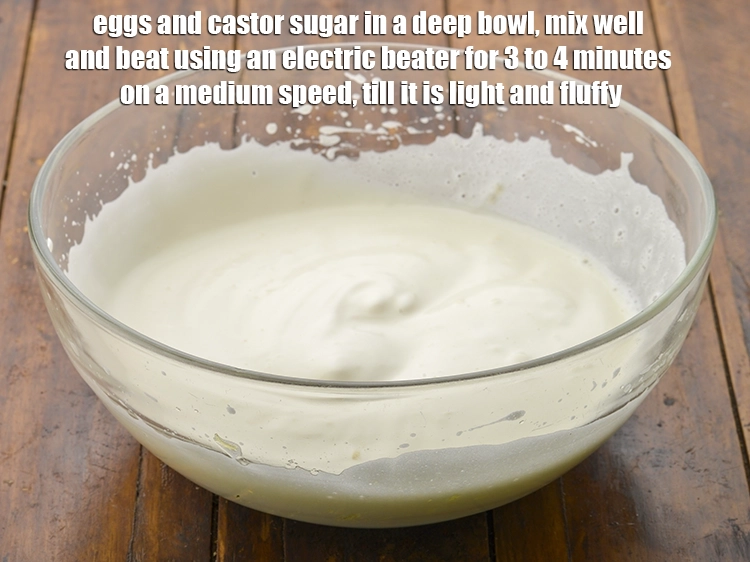 Step 6 – <p><span style="background-color:rgb(255,255,255);color:rgb(0,0,0);">Combine the 2 large </span><a href="https://www.tarladalal.com/glossary-eggs-anda-baida-398i"><u>egg</u></a><span style="background-color:rgb(255,255,255);color:rgb(0,0,0);"> and 1/4 cup </span><a href="https://www.tarladalal.com/glossary-castor-sugar-279i"><u>castor sugar</u></a><span style="background-color:rgb(255,255,255);color:rgb(0,0,0);"> …
