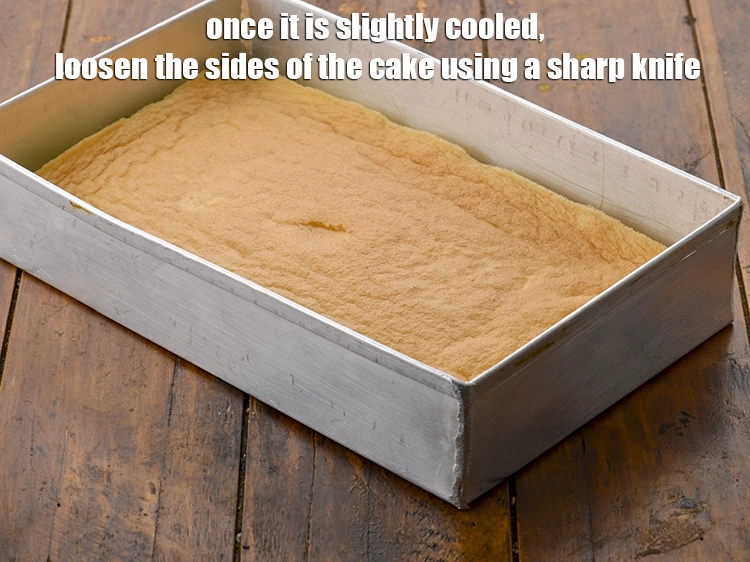 Step 9 – <p><span style="background-color:rgb(255,255,255);color:rgb(0,0,0);">Once it is slightly cooled, loosen the sides of the <strong>cake</strong> using a sharp …