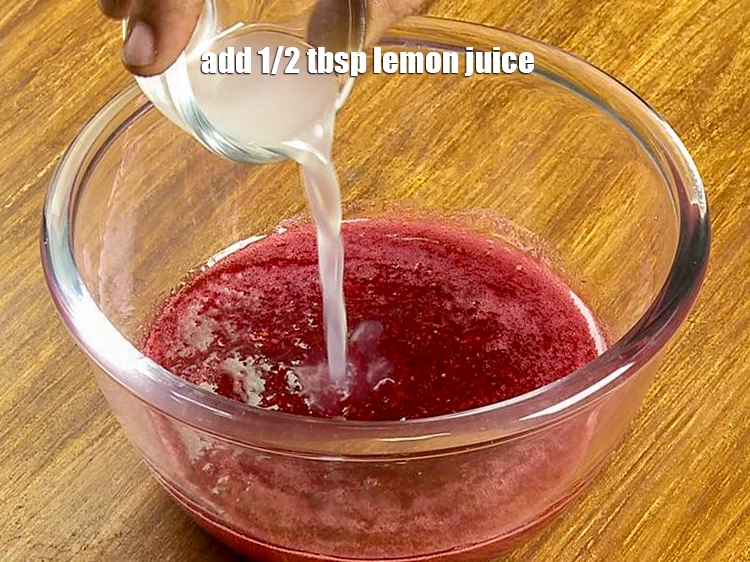 Step 10 – <p>Once cooled, add the <span style="background-color:rgb(255,255,255);color:rgb(0,0,0);">1/2 tbsp </span><a href="https://www.tarladalal.com/glossary-lemon-nimbu-428i#ing_2754"><u>lemon juice</u></a>. It gives a nice tang …