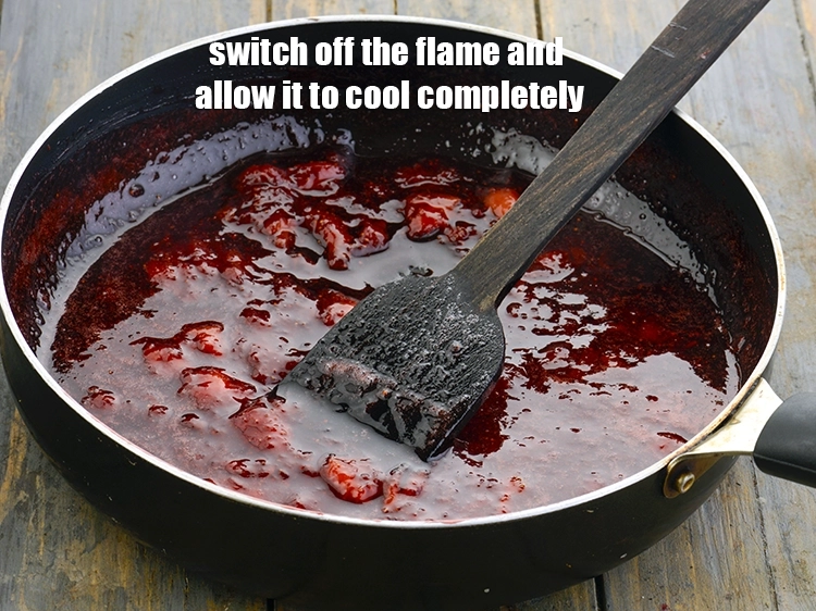 Step 8 – <p>Switch off the flame and allow it to cool completely.</p>