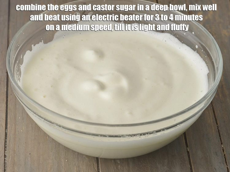 Step 2 – <p><span style="background-color:rgb(255,255,255);color:rgb(0,0,0);">Combine the 2 large </span><a href="https://www.tarladalal.com/glossary-eggs-anda-baida-398i"><u>egg</u></a><span style="background-color:rgb(255,255,255);color:rgb(0,0,0);"> and 1/4 cup </span><a href="https://www.tarladalal.com/glossary-castor-sugar-279i"><u>castor sugar</u></a><span style="background-color:rgb(255,255,255);color:rgb(0,0,0);"> …