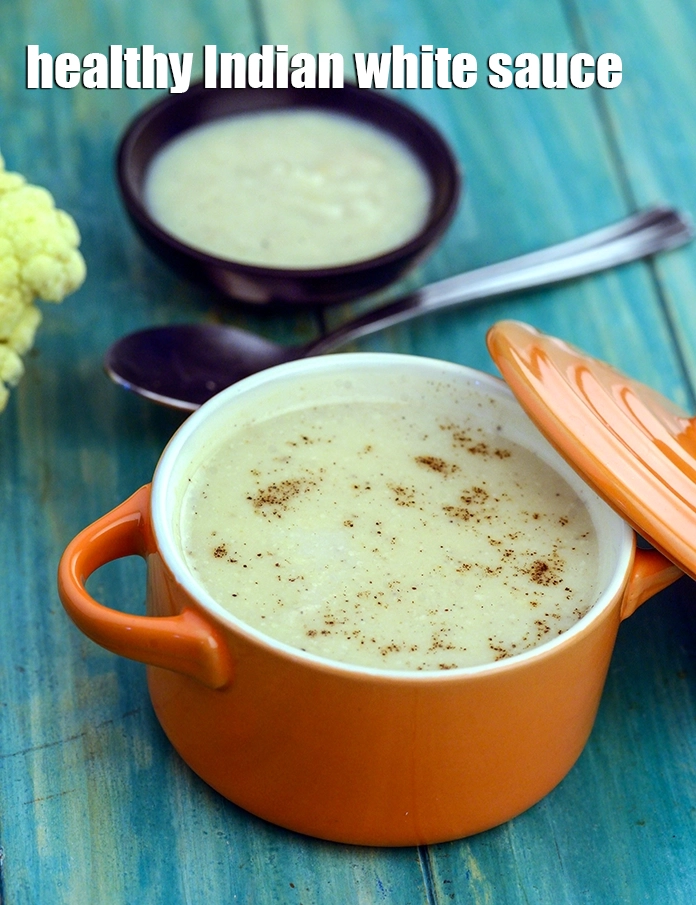 Step 8 – <p><strong>Low calorie white sauce | healthy Indian white sauce | cauliflower white sauce.</strong></p>
