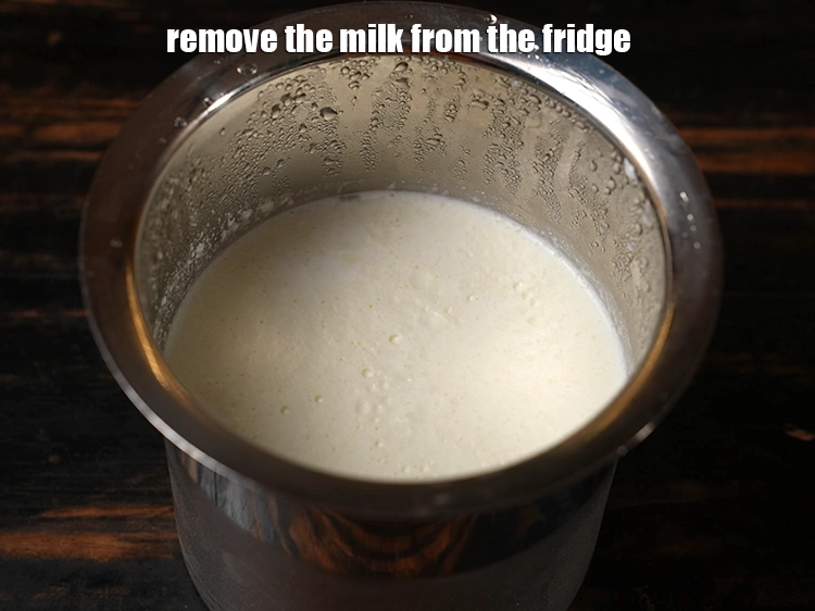 Step 6 – <p>Remove the milk from the fridge.</p>