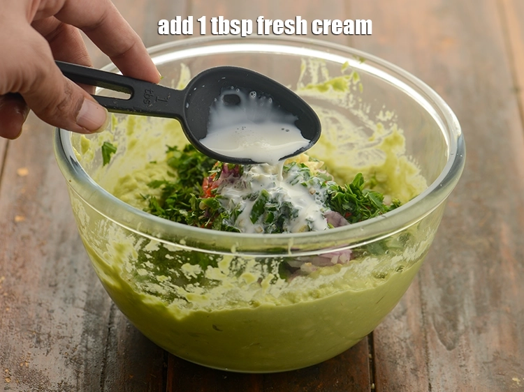 Step 13 – <html><head></head><body><p>Add 1 tbsp&nbsp;<a href="glossary-fresh-cream-1877i">fresh cream</a>. This is optional and you can skip adding if your …