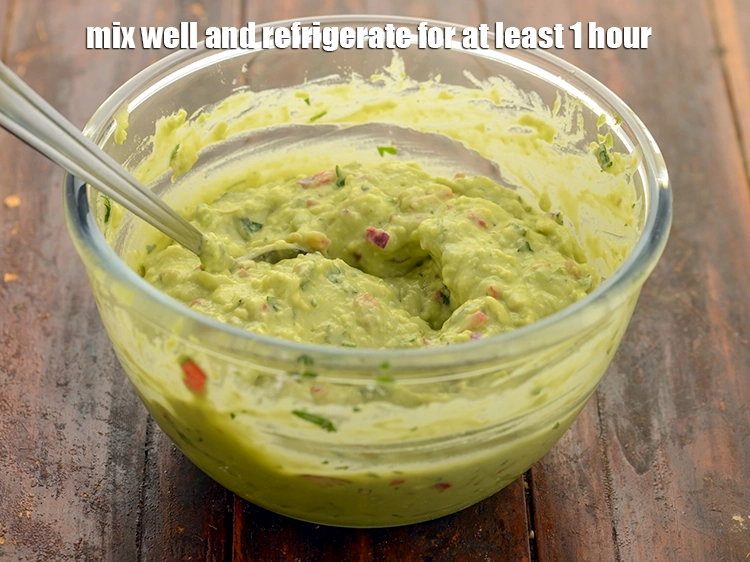 Step 15 – <p>Mix well and refrigerate&nbsp;<strong>Indian style guacamole | healthy&nbsp;guacamole | Mexican guacamole |&nbsp;</strong>&nbsp;for at least 1 …