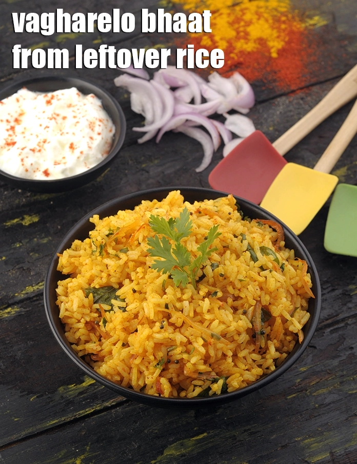 Step 21 – <p>Serve <strong>vagharela bhaat recipe | vagharelo bhaat from leftover rice | Gujarati stir fried rice …
