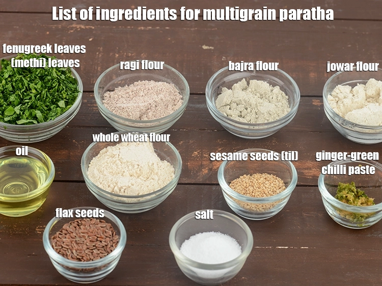 Step 2 – <p><strong>What is multigrain paratha made of ? multigrain paratha</strong>.&nbsp;<i><u>See below image of List of ingredients …