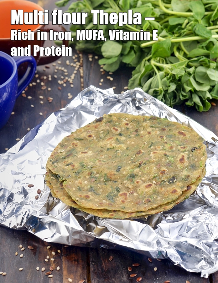 Step 21 – <p><strong>Multi flour Thepla – Rich in Iron, MUFA, Vitamin E and Protein.</strong></p>
