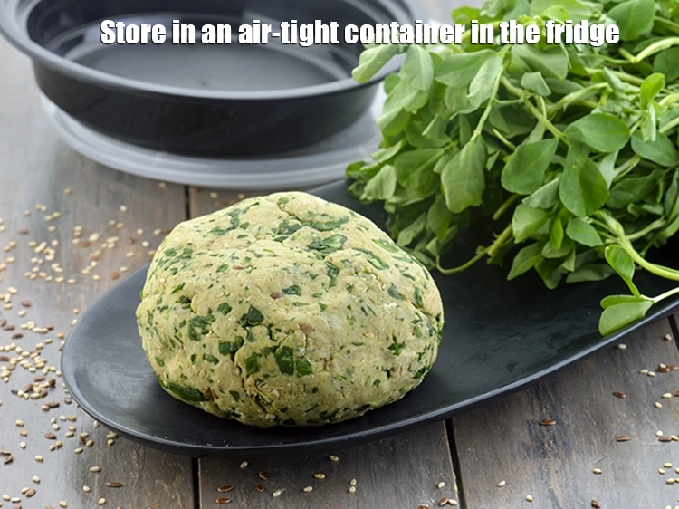 Step 14 – <p><span style="background-color:rgb(255,255,255);color:rgb(0,0,0);">Store <strong>Dough</strong> in an air-tight container in the fridge.</span></p>