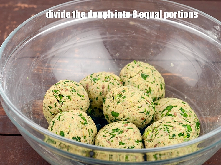 Step 14 – <p>Divide the <strong>dough</strong> into 8 equal portions.</p>