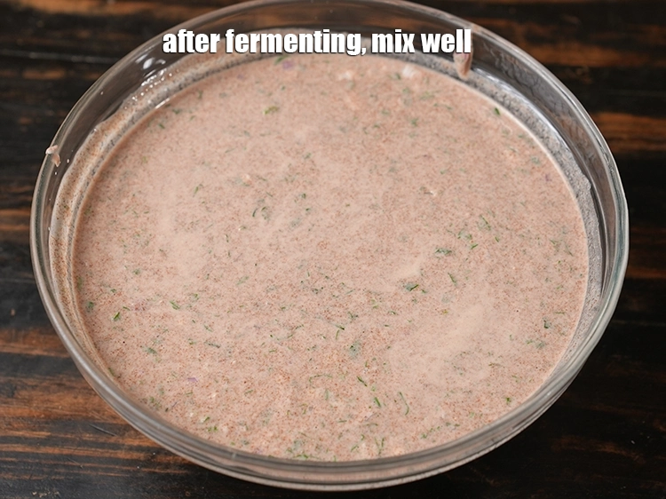 Step 16 – <p>After <strong>fermenting</strong>, mix well.</p>
