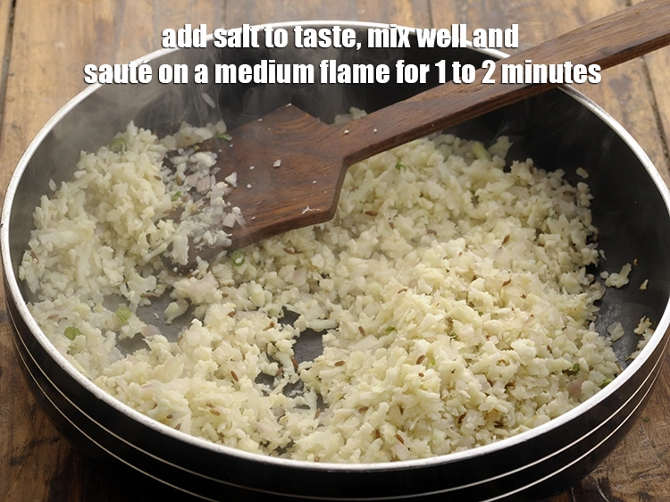Step 17 – <p>Add <a href="https://www.tarladalal.com/glossary-salt-namak-table-salt-418i"><u>salt </u></a><span style="background-color:rgb(255,255,255);color:rgb(0,0,0);">to taste,</span> mix well and sauté on a medium flame for …