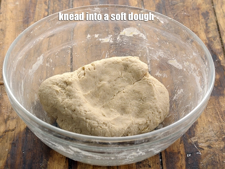Step 9 – <p>Knead into a soft dough using enough water. We have used 3/4 cup of water. …