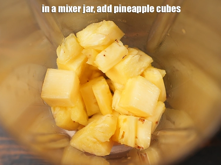 Step 2 – <p>To make <strong>Indian Pina Colada Sorbet | Pineapple Coconut Sorbet | &nbsp;Non alcoholic frozen &nbsp;Pina …