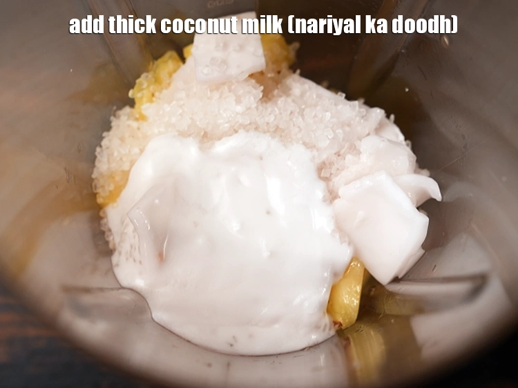 Step 5 – <p>Add <span style="background-color:rgb(255,255,255);color:rgb(0,0,0);">1/4 cup thick </span><a href="https://www.tarladalal.com/glossary-coconut-milk-nariyal-ka-doodh-861i"><u>coconut milk (nariyal ka doodh)</u></a><u>.</u></p>