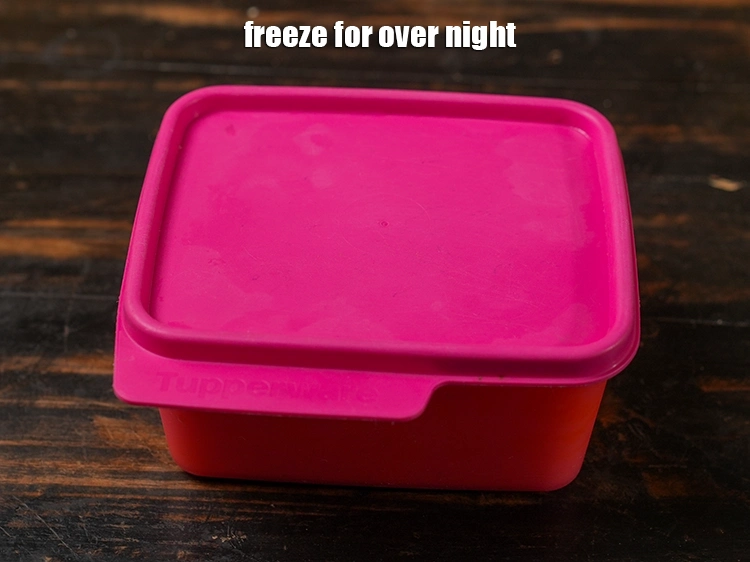 Step 9 – <p><span style="background-color:rgb(255,255,255);color:rgb(0,0,0);">Freeze for over night.</span></p>