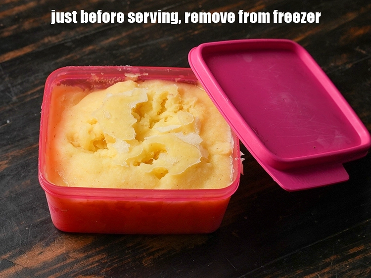 Step 10 – <p><span style="background-color:rgb(255,255,255);color:rgb(0,0,0);">Just before serving, remove from freezer.</span></p>