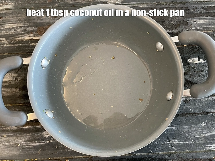 Step 10 – <html><head></head><body><p>&nbsp;To make dry fruit barfi, heat 1 tbsp&nbsp;<a href="glossary-coconut-oil-nariyal-ka-tel-1186i">coconut oil</a>&nbsp;in a non-stick pan.</p></body></html>