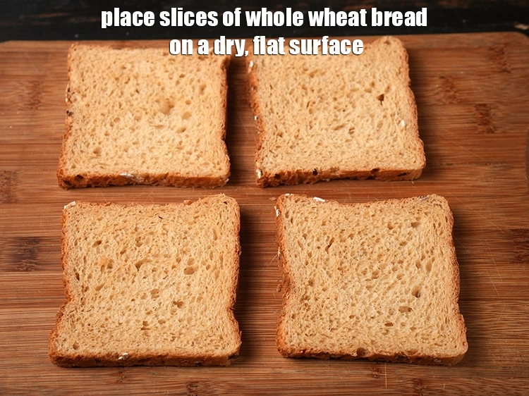Step 16 – <p>Place 4 slices of&nbsp;<a href="https://www.tarladalal.com/glossary-whole-wheat-bread-gehun-ka-bread-855i"><u>whole wheat bread</u></a> or multigrain bread or brown bread&nbsp;on a dry, …