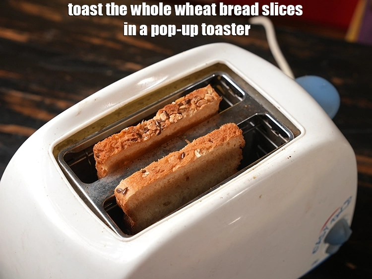 Step 21 – <html><head><meta charset="UTF-8"> </head><body><p><strong>Toast or grill the bread slices till crisp</strong>. You want a good crunch …