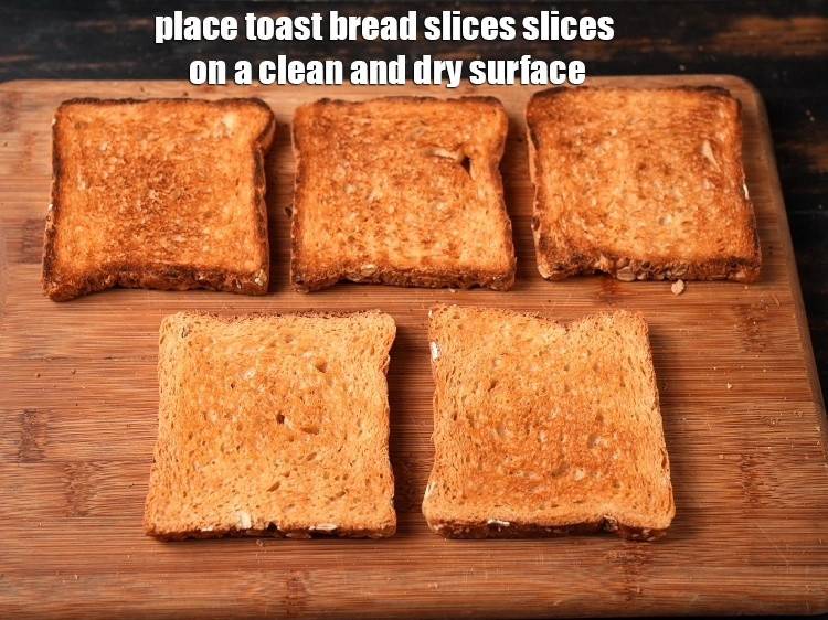 Step 18 – <p>place toast bread slices slices on a clean and dry surface.</p>