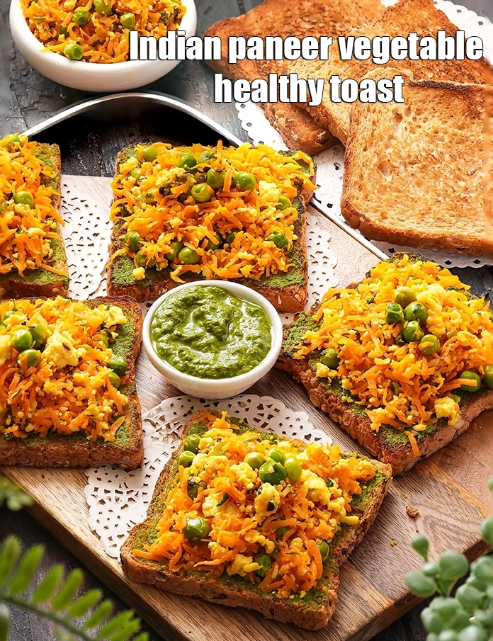 Step 29 – <p>Serve <strong>carrot and green peas sandwich recipe | Indian paneer vegetable healthy toast | paneer …