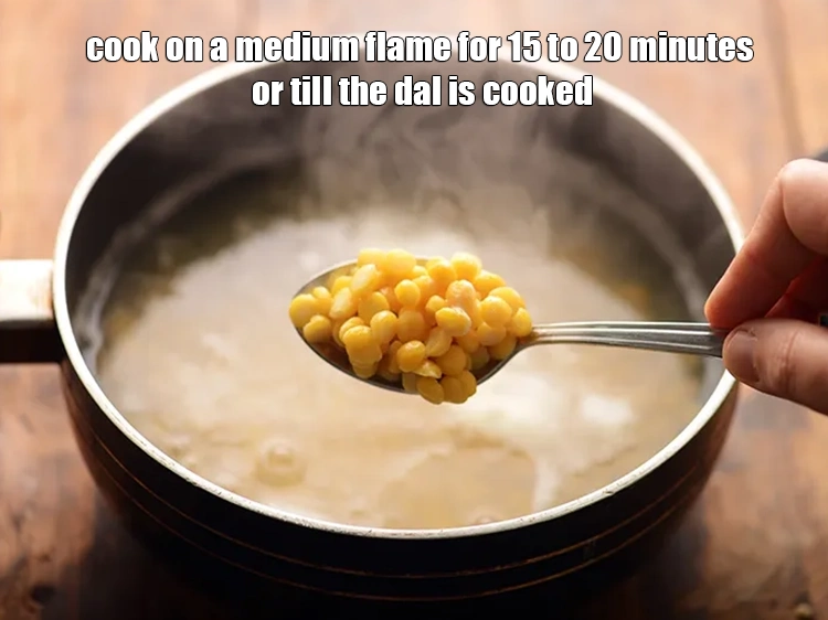 Step 51 – <p>Cook the <strong>chana dal</strong> till it is just tender and not over cooked or mushy.</p>