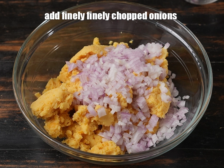 Step 34 – <p>Add 1/2 cup&nbsp;finely&nbsp;<a href="https://www.tarladalal.com/glossary-chopped-onions-722i"><u>chopped onions</u></a>.&nbsp;Raw <a href="https://www.tarladalal.com/recipes-using-onions-pyaz-pyaaz-kanda-548"><u>onions</u></a> are a very valuable source of&nbsp;<a href="https://www.tarladalal.com/recipes-for-Vitamin-C-Rich-Indian-Recipes-804"><u>vitamin C</u></a>&nbsp;– …