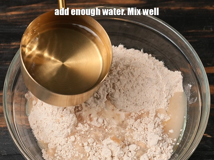 Step 13 – <p>Add enough water.&nbsp;Mix well.&nbsp;</p>