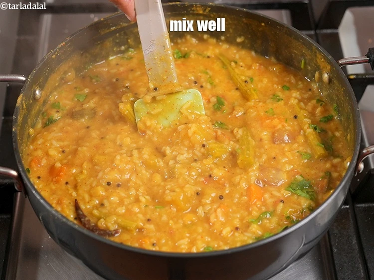 Step 50 – <p>Mix well and our<strong>&nbsp;Sambar Sadam </strong>is ready.</p>