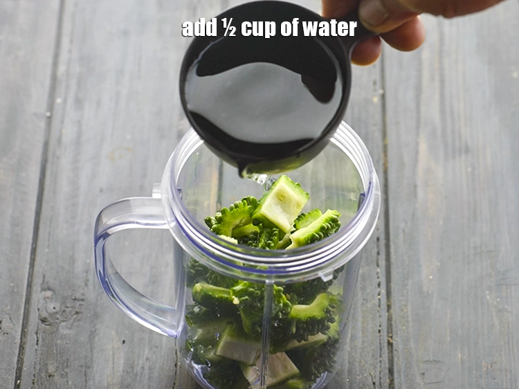 Step 9 – <p>Add ½ cup of <strong>water</strong> in the mixer. Water can be increased if you want …