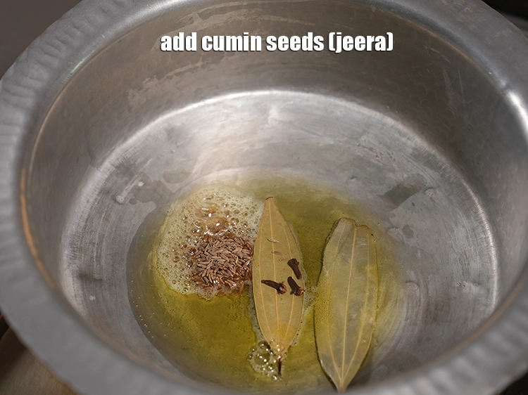 Step 22 – <html><head></head><body><p>Add&nbsp;the <span style="background-color:rgb(255,255,255);color:rgb(0,0,0);">1 tsp </span><a href="https://www.tarladalal.com/glossary-cumin-seeds-jeera-zeera-381i"><u>cumin seeds (jeera)</u></a><u>.</u></p></body></html>