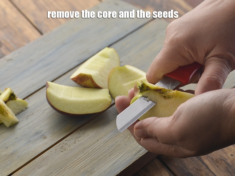 Step 13 – <p>Remove the core and the seeds using a sterilized knife and discard them. Alternatively you …