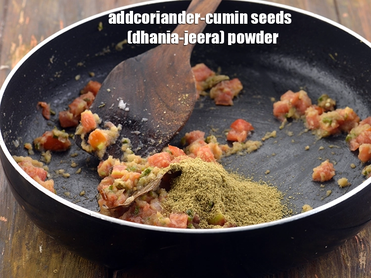 Step 23 – <p>Now add the roasted <span style="background-color:rgb(255,255,255);color:rgb(0,0,0);">1 tbsp </span><a href="https://www.tarladalal.com/glossary-coriander-cumin-seeds-powder-dhania-jeera-powder-375i"><u>coriander-cumin seeds (dhania-jeera) powder</u></a>. You can buy …