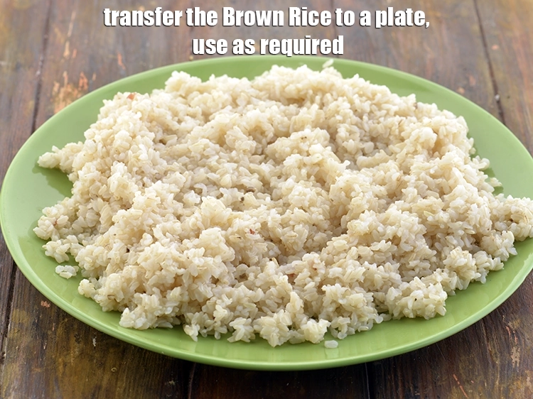 Step 10 – <p>Transfer the <strong>Brown Rice</strong> to a plate. <span style="background-color:rgb(255,255,255);color:rgb(0,0,0);">Use the </span><strong>Pressure Cooker</strong><span style="background-color:rgb(255,255,255);color:rgb(0,0,0);">&nbsp;</span><strong>Brown Rice</strong><span style="background-color:rgb(255,255,255);color:rgb(0,0,0);"> …