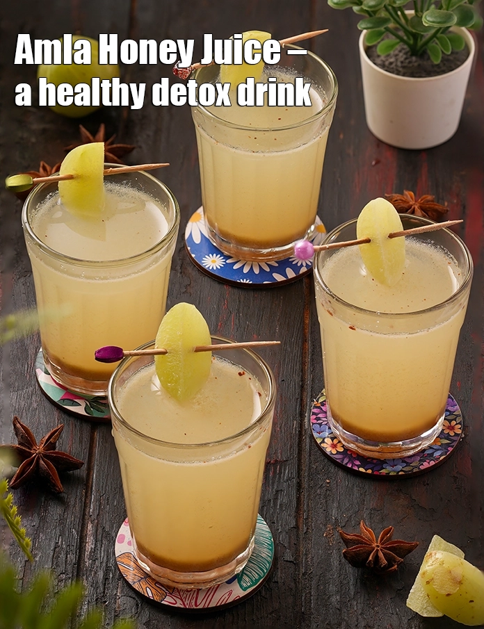 Step 17 – <p><strong>Amla Honey Juice – a healthy detox drink.</strong></p>